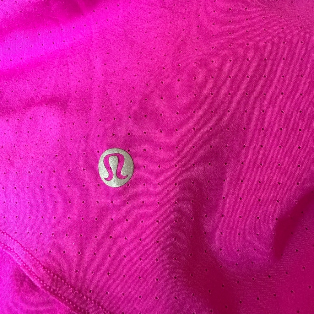Lululemon Pink Court Rival Skirt With shorts and pocket *perforated” material